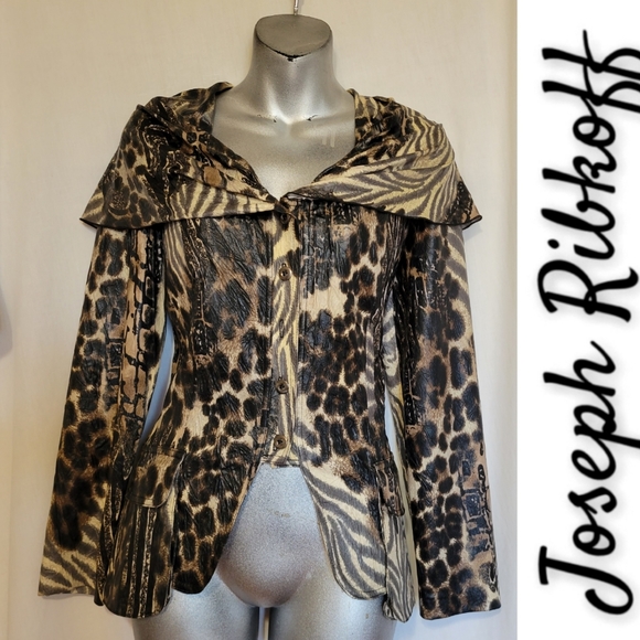 Joseph Ribkoff Tops - joseph ribkoff animal print jacket blouse